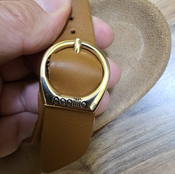 PAPILLIO BY BIRKENSTOCK SAMIRA RING COGNAC,WEDGE Sandal, BLACK,size US 11,EUR 42 - Picture 7 of 16